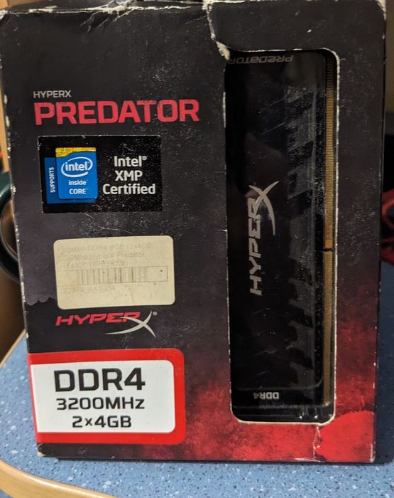 Hyperx predator 1x4gb ddr4