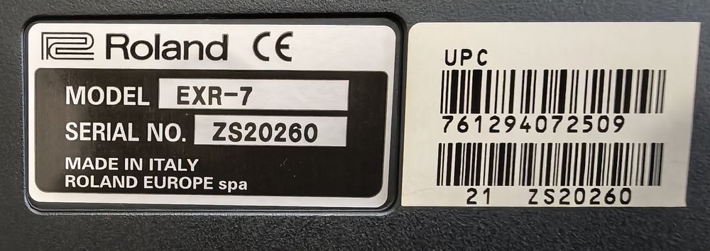 Plano digital Roland EXR-7