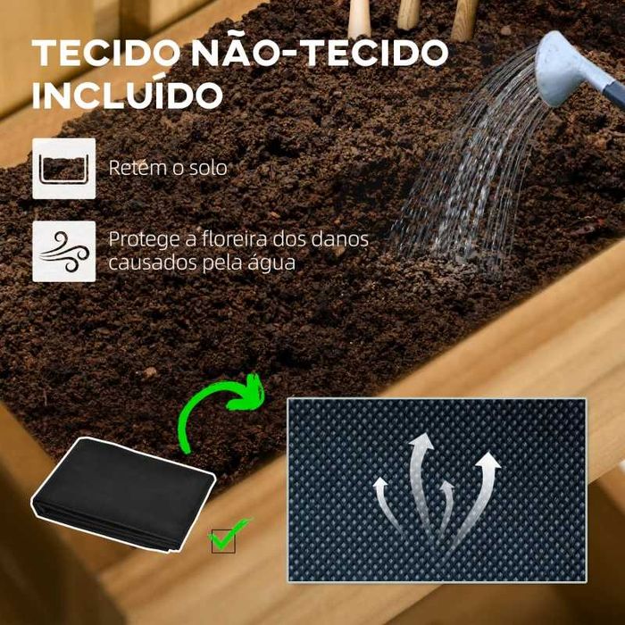 Floreira de Parede com Treliça de Madeira