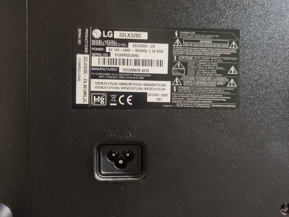 Продам полностью рабочий    LG 32LX320C