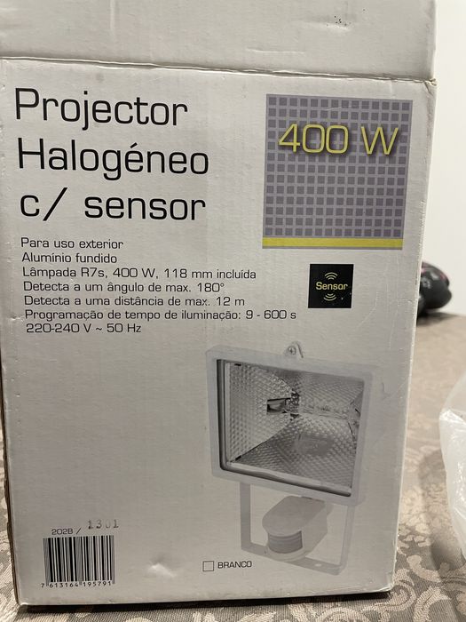 Projector Halogéneo com sensor