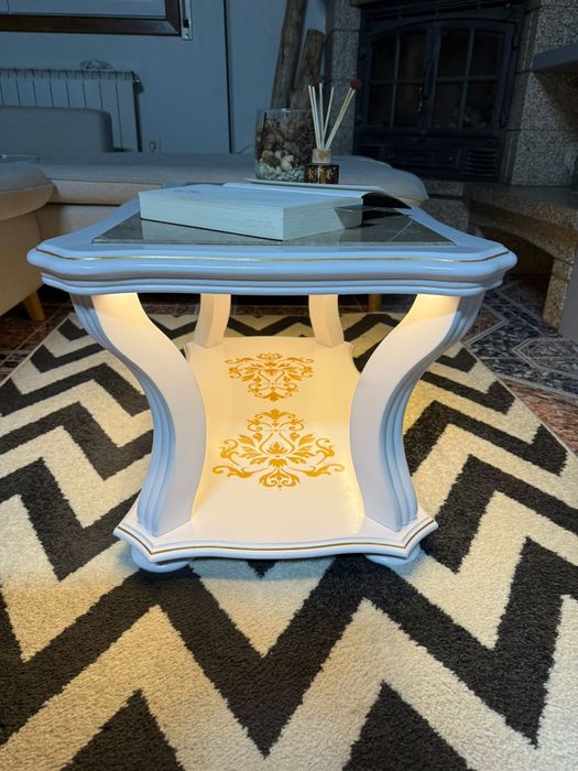 Mesa de centro com iluminação Led | Peça única de design