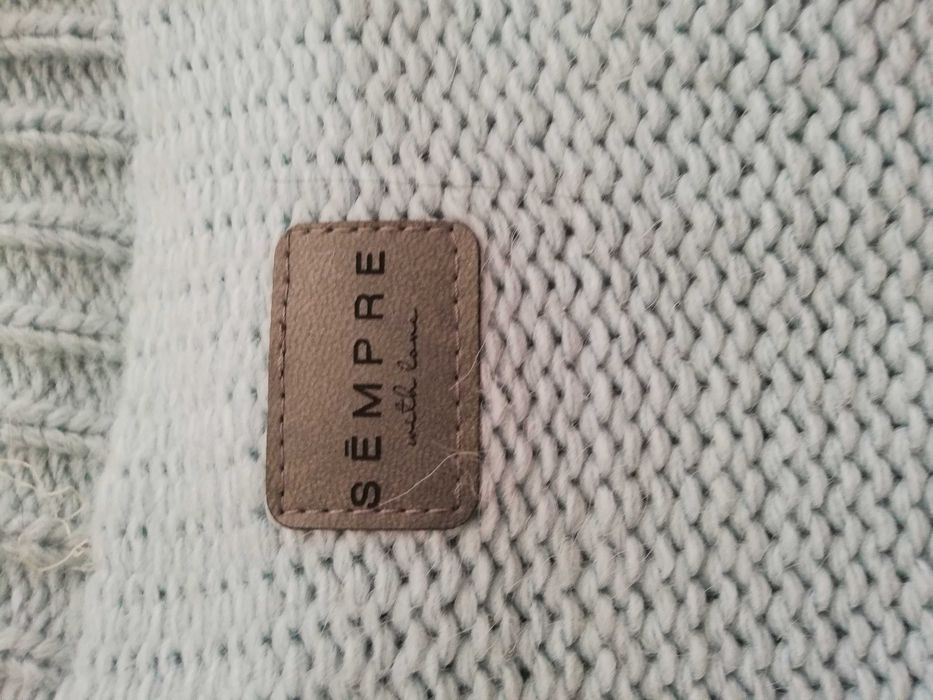 sweter Sempre Alpaka Wełna długi sweter Sempre Alpaka Oversize