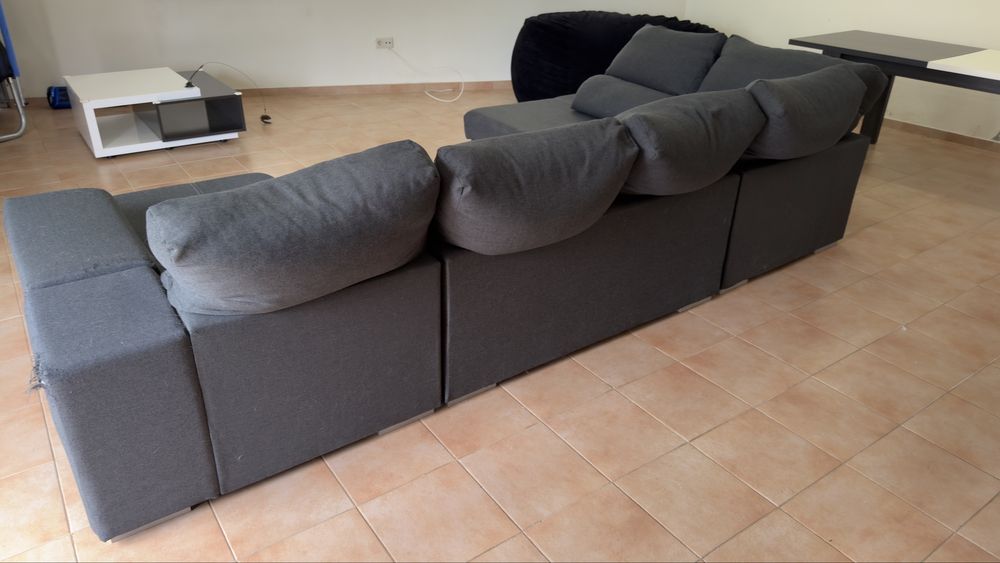 Sofá cama grande chaise lounge