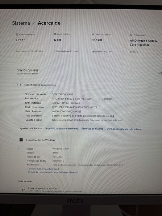 PC Gaming Ryzen 5 + RTX 2060 12GB | Excelente desempenho 1080p/1440p