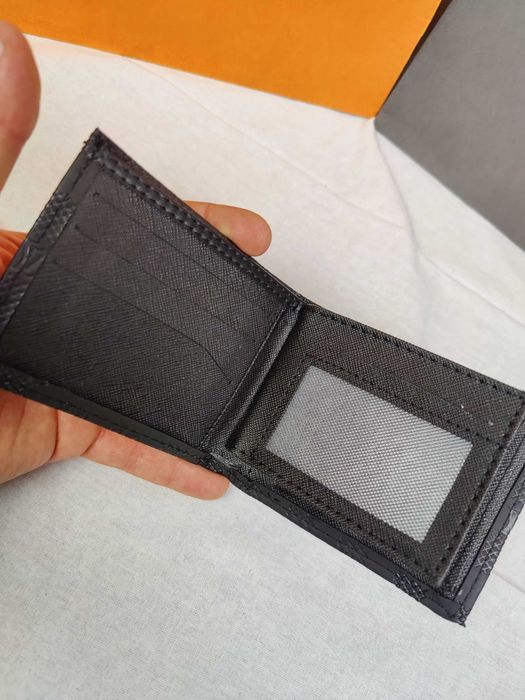 Portfel męski nowość louis vuitton czarny kratka lv premium