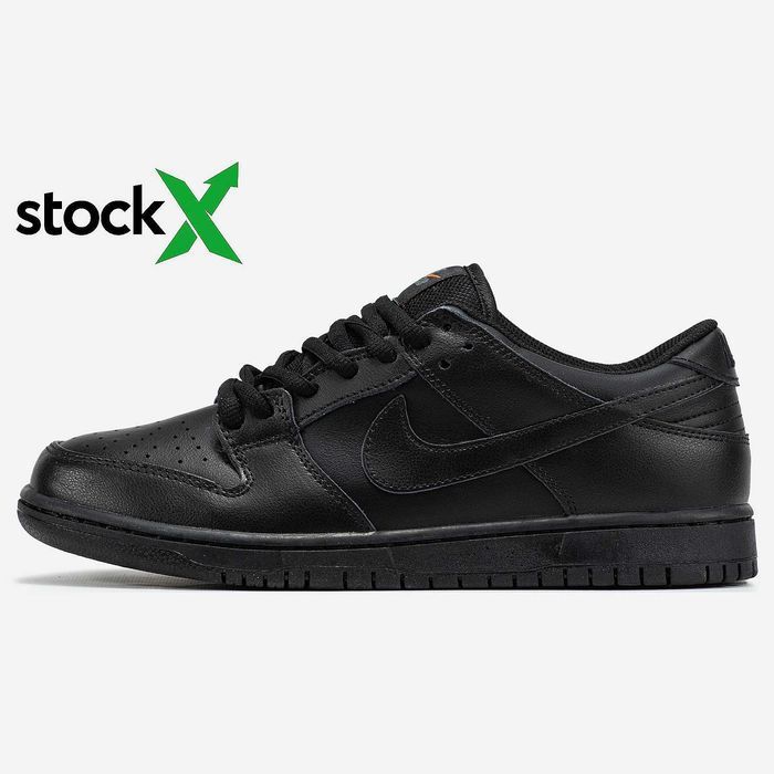 Мужские кроссовки Nike SB Dunk Low Black. 40-45
