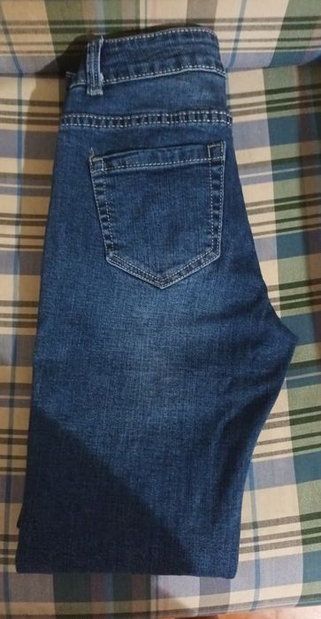 Calças de ganga azuis