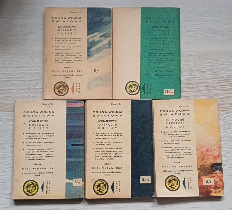 Książki Tygrys seria z rocznika 1971