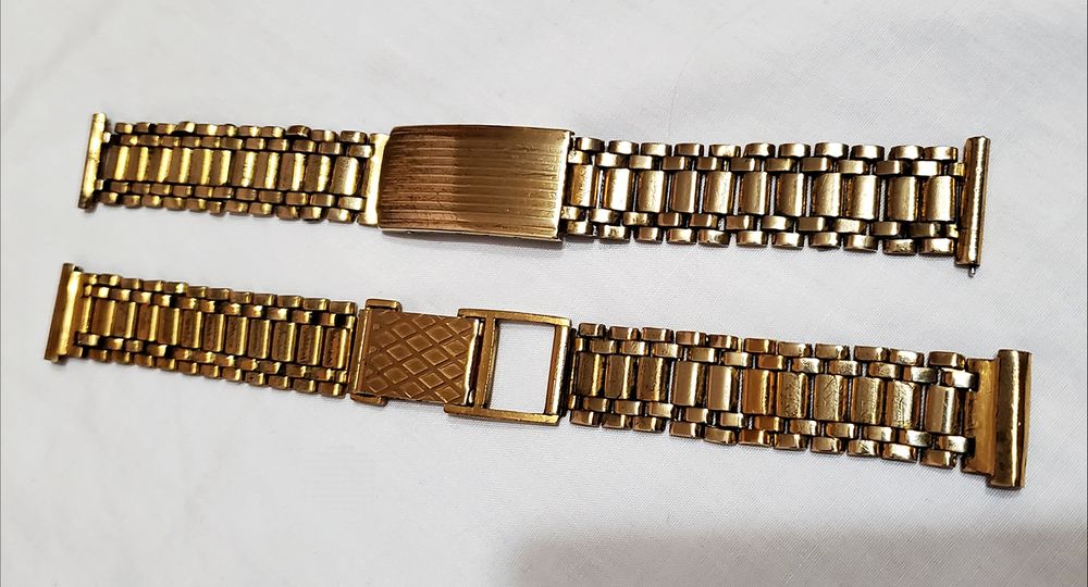 Позолоченный браслет Au для часов производства ссср