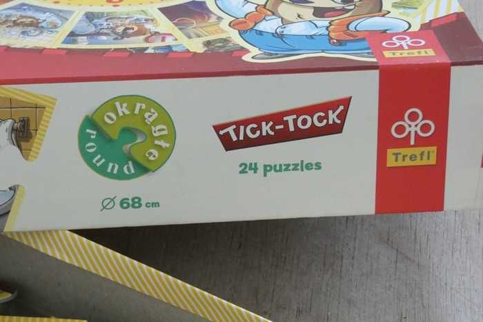Puzzle edukacyjne zegar "Tick-Tock"; 24el.; TREFL