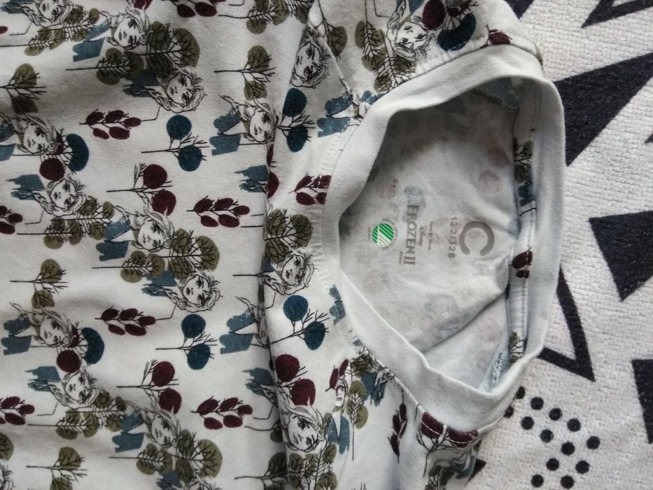 2 koszule nocne piżamy jednoczęściowe Frozen Kraina Lodu 122/128 Cubus