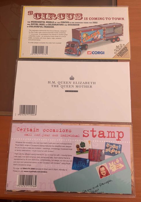 Selos Inglaterra - 9 series completas Royal Mail de 2002 (novos)