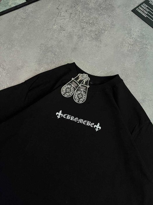 Футболка Chrome Hearts з бірками | Оверсайз футболка хром хартс