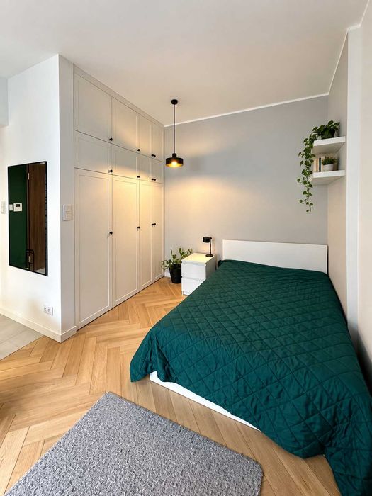 Studio apartament z łóżkiem | blisko centrum | klimatyzacja | balkon