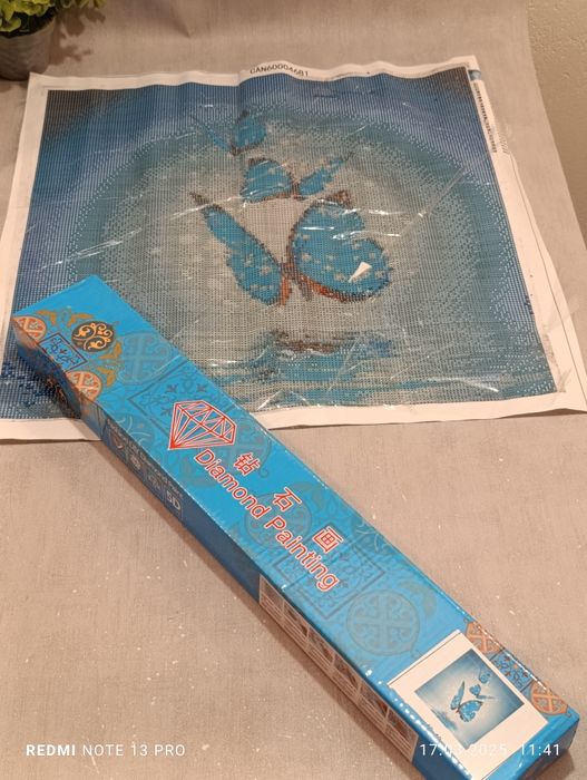 Wyklejanka diamentowa motyl