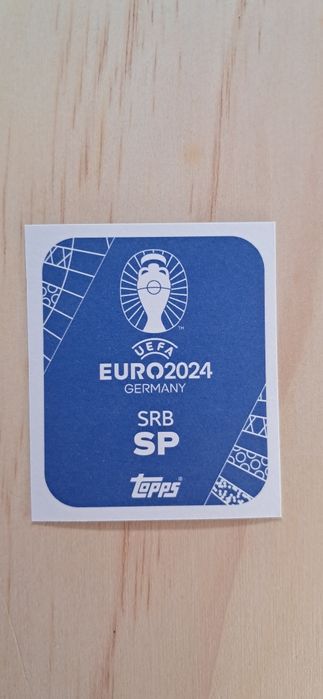 Cromo futebol de Dusan Vlahovic(Euro 2024)da Panini