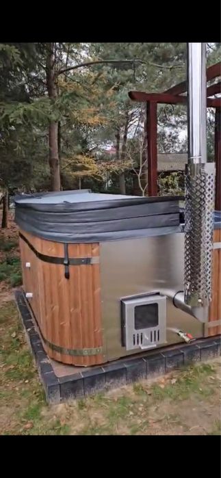 Jacuzzi/ Balia kwadratowa z piecem