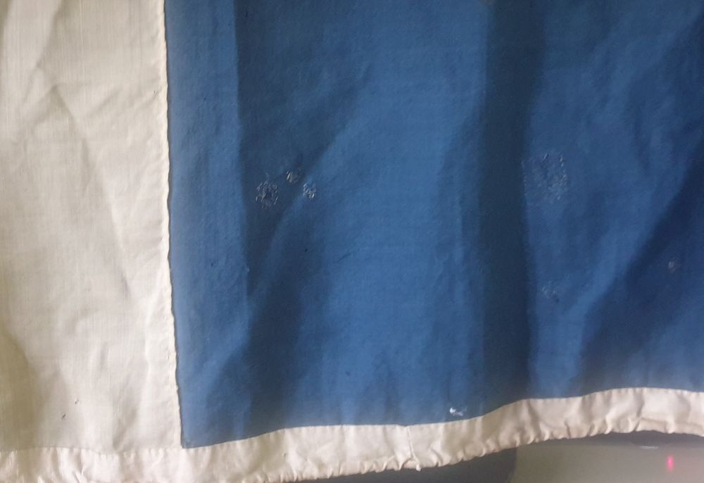 Rara antiga bandeira portuguesa da Cruz da Ordem de Cristo