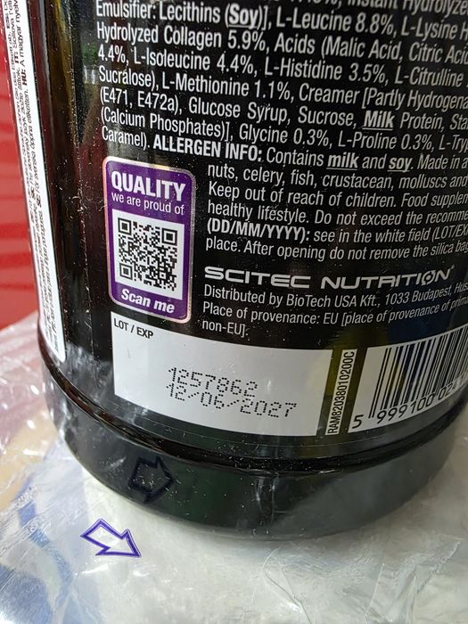 Scitec all aminos 340 g aminokwasy
