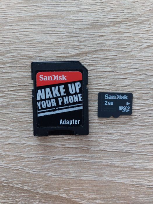 Karta pamięci SD microsd SanDisk 2GB + adapter SanDisk