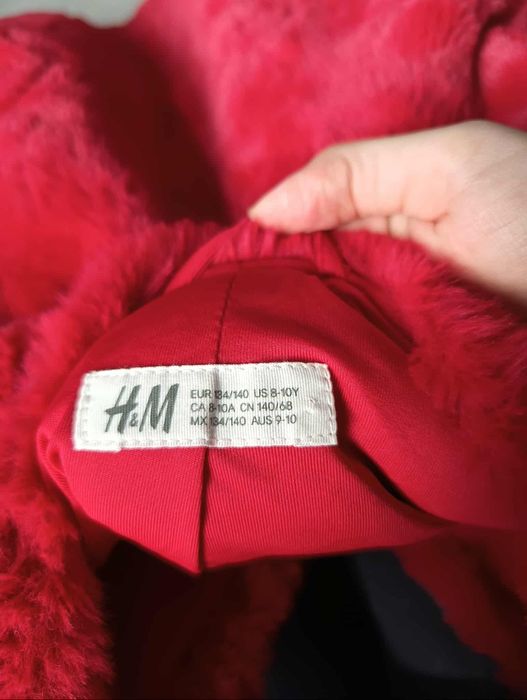 Kurtka kożuszek na jesień h&m 134 140