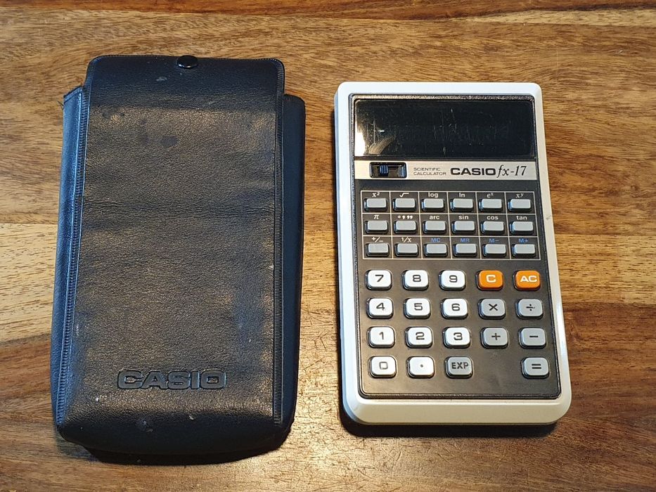kultowy kalkulator casio fx17 stan idealny rok 1981 baterie/zasilacz