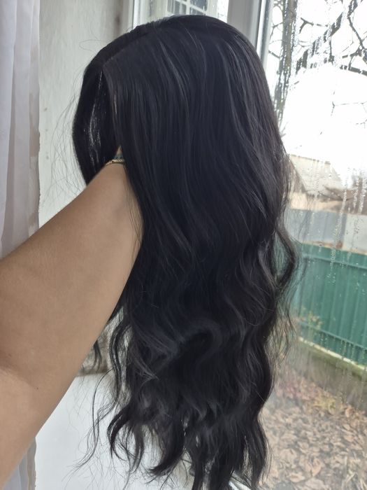 Парик темный ,черный