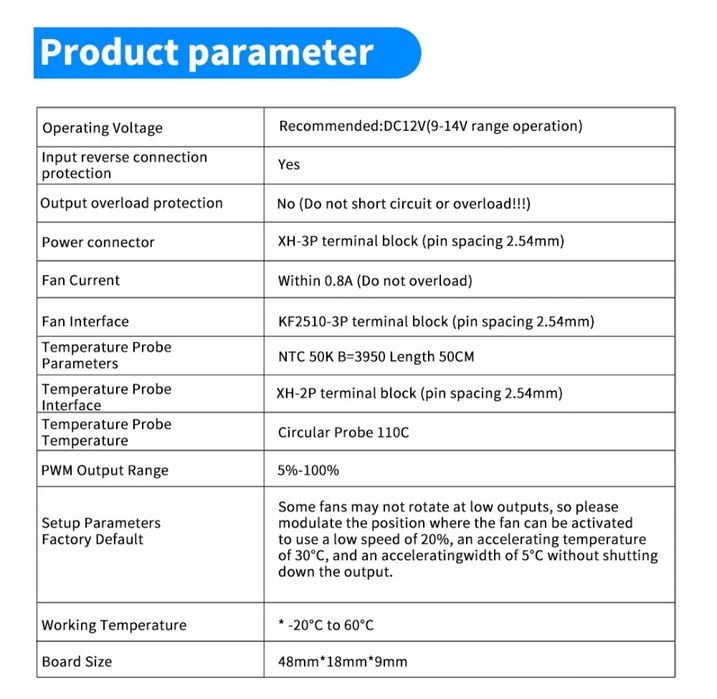 ШИМ регулятор швидкості обертання вентилятора