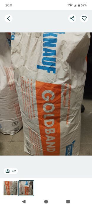Gipsowa zaprawa tynkarska 2 worki 20 kg