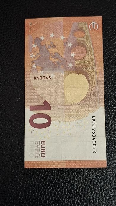 Nota 10 Euros capicua ( Para Coleciador)