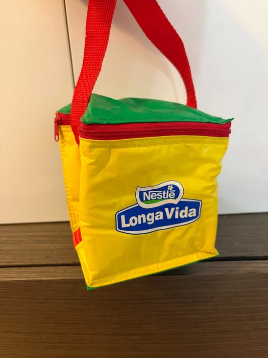 Lancheira Térmica Peq Ver/Ama - Vintage - "Nestlé Longa Vida" - Nova