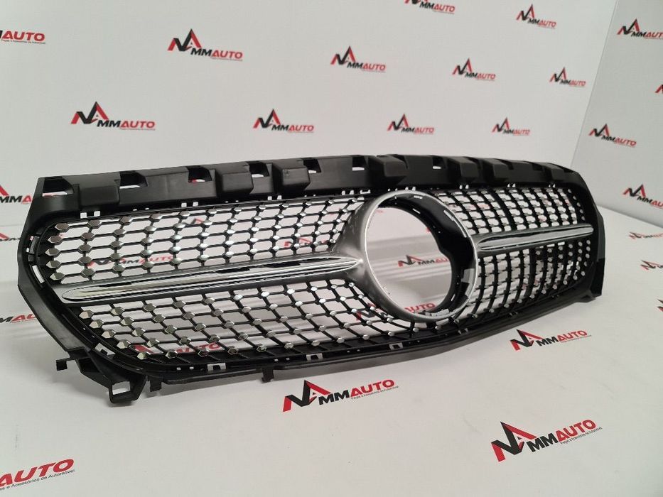 Grelha Frontal Mercedes CLA W117 Diamond Silver