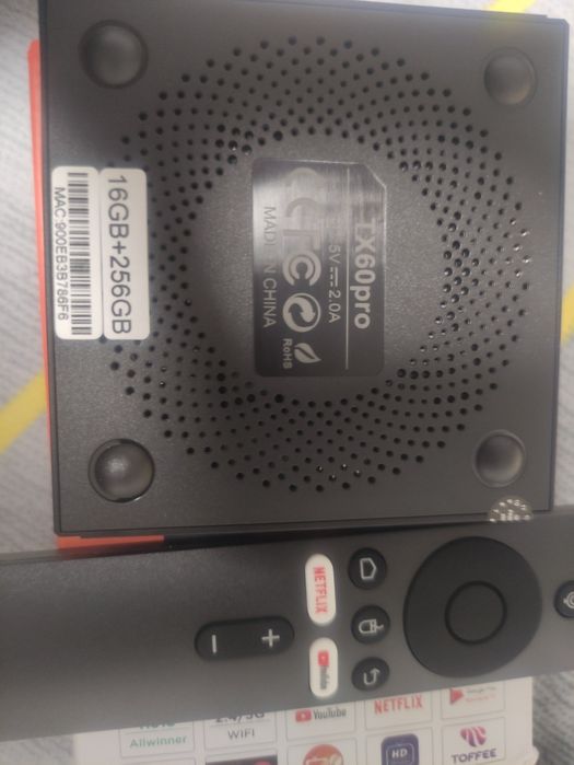 TX60 PRO - Андроид ТВ Бокс с голосовым пультом 16/256ГБ