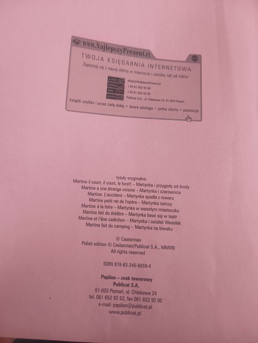 Książka Martynka najlepsze przygody 8 fascynujących  opowiadań