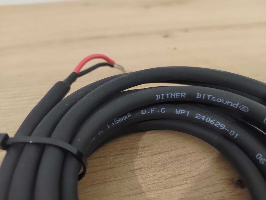 Przewody głośnikowe 2x1,5mm² O.F.C 2x3m