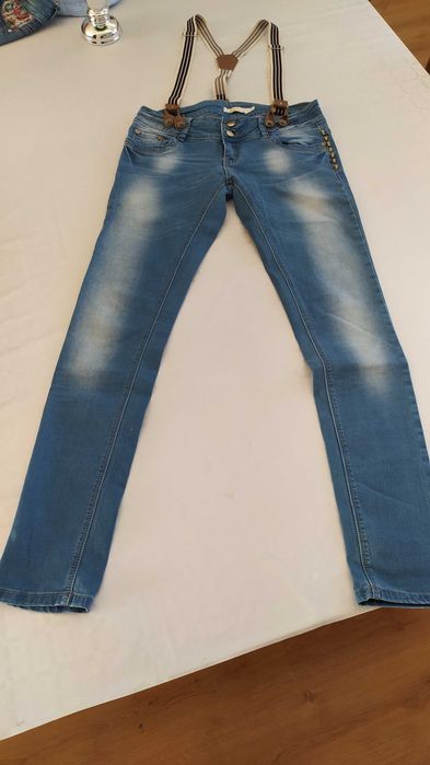 stylowe spodnie r 40 jeans damskie