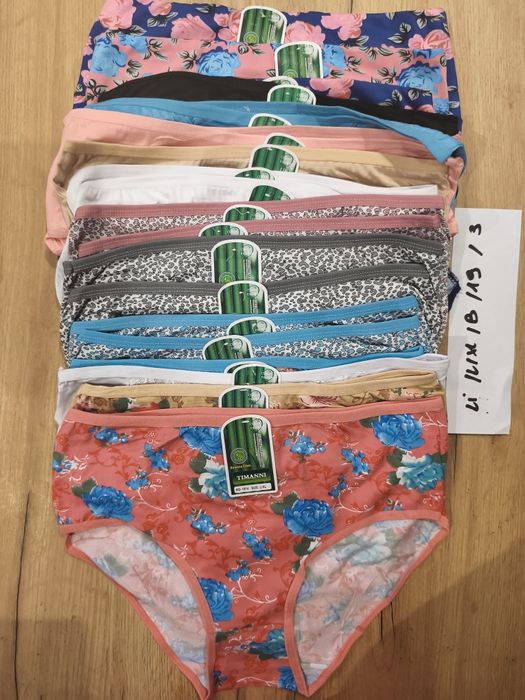 Majtki damskie bambusowe NOWE likwidacja modeli rozmiar L/XL x 19 szt