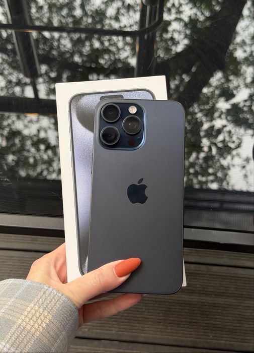  IPhone 15 Pro Max 512gb Blue Titanium з фіз.картою