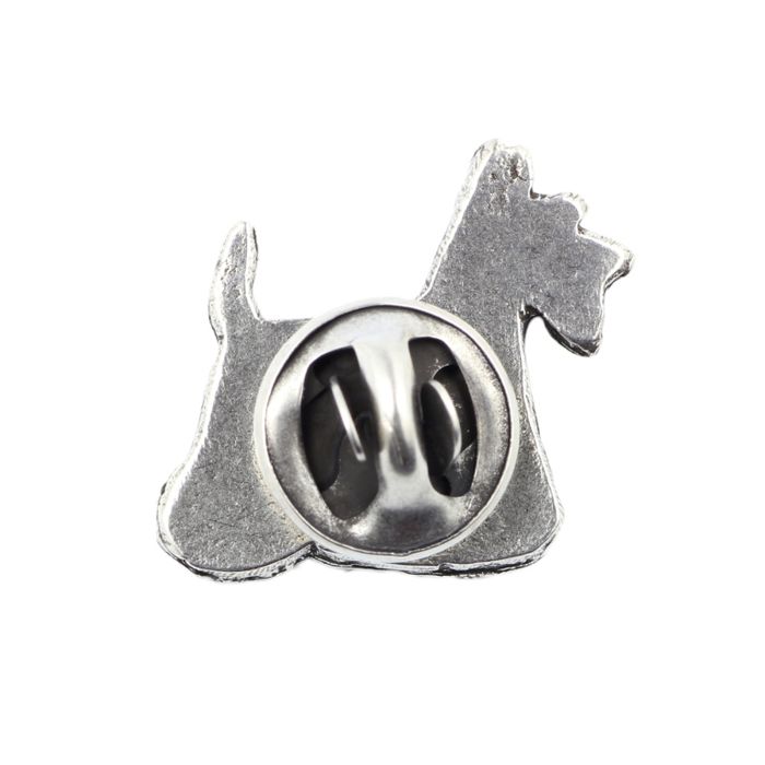 Terier szkocki pin posrebrzony w pudełku Art-Dog