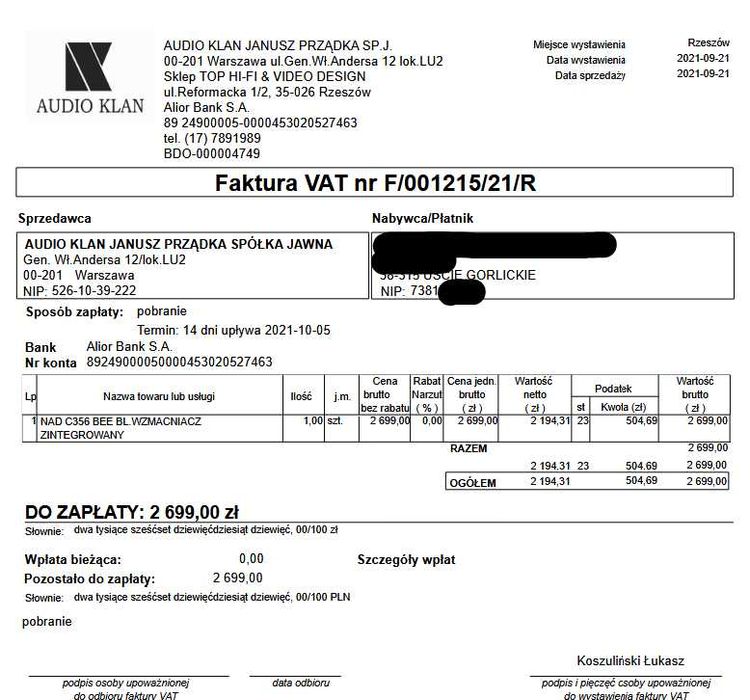 wzmacniacz nad c356bee