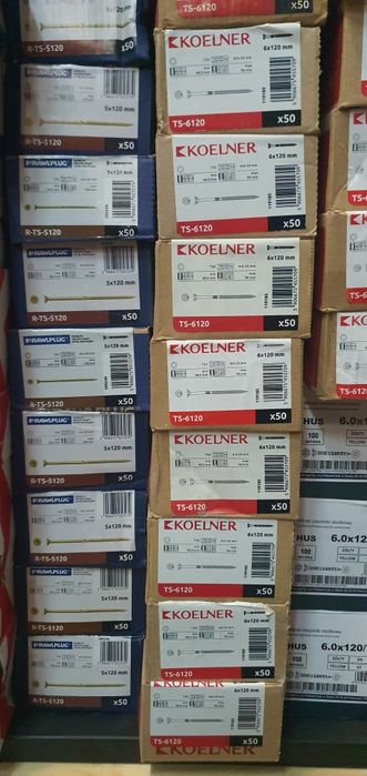 Wkret 5x120 torx ts-5120 koelner t25 wkrety 50szt klimas prawplug