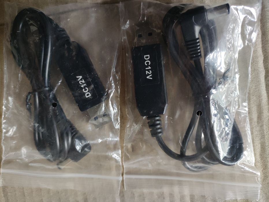 Кабель для роутера от павербанка 12 v, и 9 v