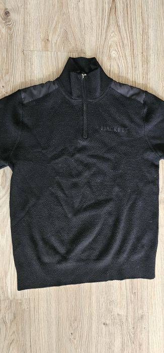 Sweter z wełny półgolf Hackett London M wymiary na zdjęciach