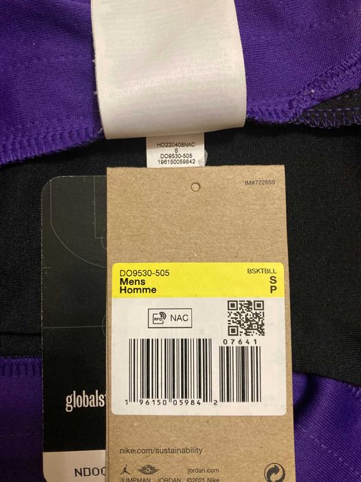 Майка баскетбольная джерси NBA Jersey Nike Jordan Los Angeles Lakers