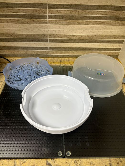 Esterilizador a vapor para microondas