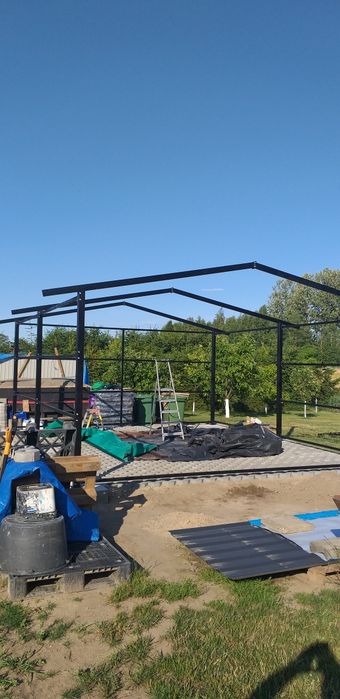 Konstrukcje stalowe hale garaże