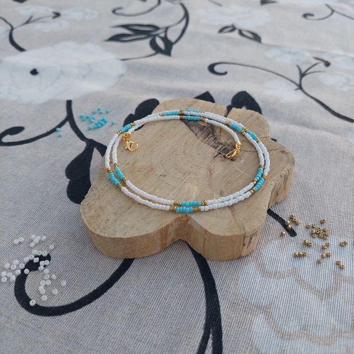 Segura óculos azul & branco