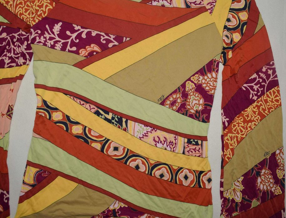 Etro piękna kolorowa bluzka boho S