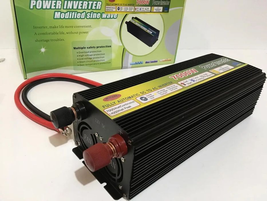 Автомобільний інвертор 12В-220В перетворювач Wimpex 7000W 12V-220V